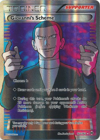 Giovanni's Scheme 162/162 Full Art - Pokemon XY Break Through Card