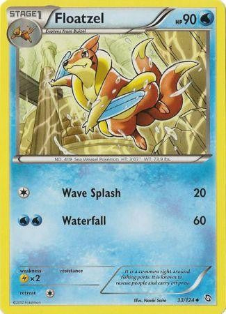Floatzel 33/124 - Pokemon Dragons Exalted Uncommon Card