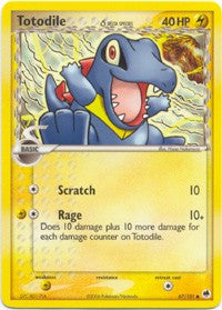 Pokemon EX Dragon Frontiers - Totodile Card