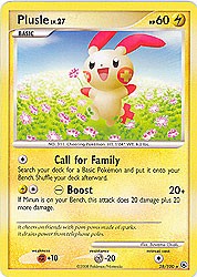 Pokemon Diamond and Pearl Majestic Dawn- Plusle(Rare)