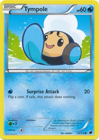 Tympole 24/116 - Pokemon Plasma Freeze Common Card