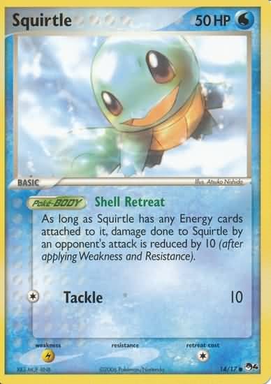 Pokemon POP Series 4 Promo Card Squirtle 14/17 Common
