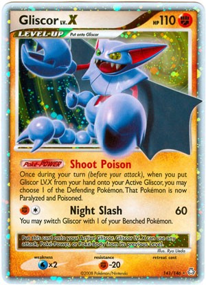 Pokemon Legends Awakened Ultra Rare Card - Gliscor LV. X 141/146