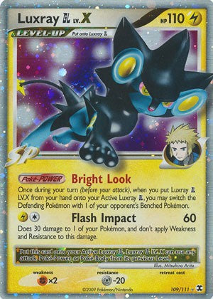 Pokemon Rising Rivals Ultra Rare Card - Luxray GL LV.X 109/111