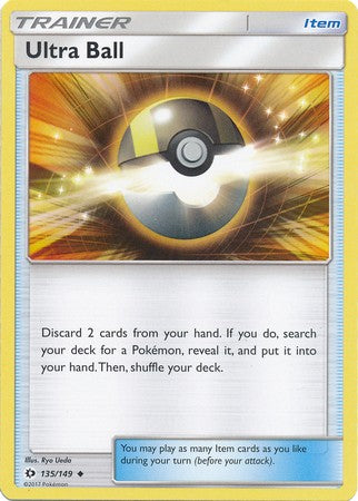 Ultra Ball 135/149 Uncommon - Pokemon Sun & Moon Base Set Single Card
