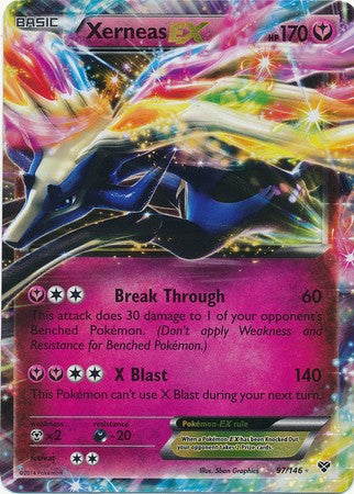 Pokemon TCG Celebrations Single Cards 097/146 Xerneas EX Card