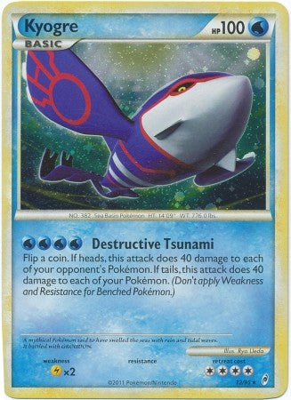 Pokemon Call Of Legends Kyogre 12/95 Holo Rare Card