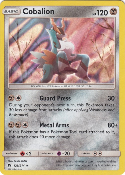 Cobalion - 129/214 Pokemon » SM Lost Thunder HR