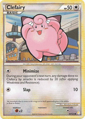 Pokemon HeartGold SoulSilver Single Card Common Clefairy 60/123