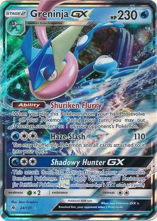 Greninja GX 24/131 Ultra Rare - Pokemon Sun & Moon Forbidden Light Card