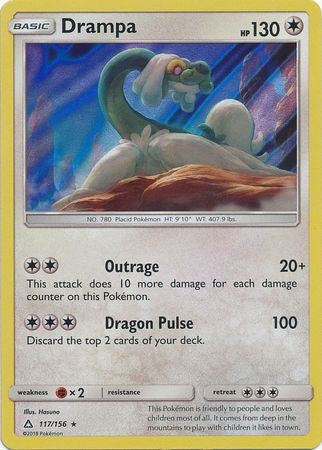 Drampa 117/156 Holo Rare - Pokemon Ultra Prism