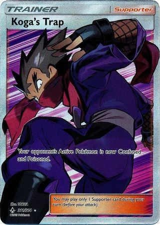 Koga's Trap - 211/214 - Full Art Ultra Rare Sun & Moon: Unbroken Bonds