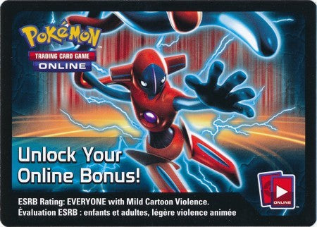 Deoxys EX Pokemon Team Plasma Tin Code Card