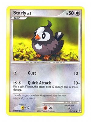 Pokemon Diamond & Pearl Common Card - Starly 101/130