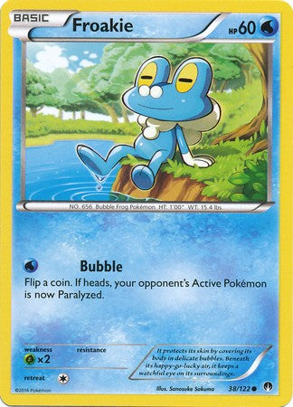 Froakie 38/122 Common - Pokemon XY Breakpoint Card