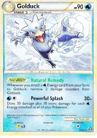 Pokemon Card HS Triumphant Golduck Rare 22/102