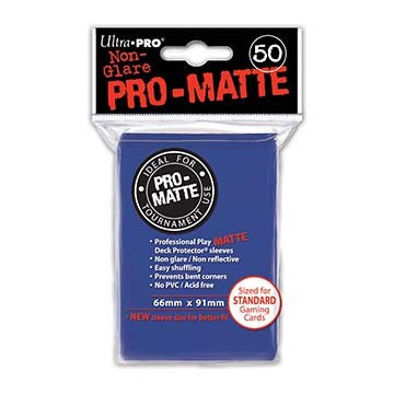 Ultra Pro Pro-Matte Standard Sized Sleeves - Blue (50 Card Sleeves)