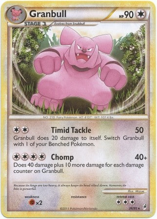 Pokemon Call Of Legends Granbull 26/95 Rare Card