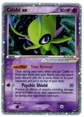 Pokemon POP Series 2 Promo Card Celebi EX 17/17 Ultra Rare (Foil)