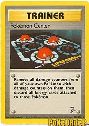 Pokemon Base Set 2 Uncommon Card - Trainer Pokemon Center 114/130
