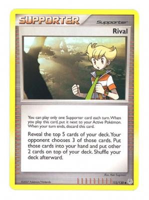 Pokemon Diamond & Pearl Uncommon Card - Rival 113/130