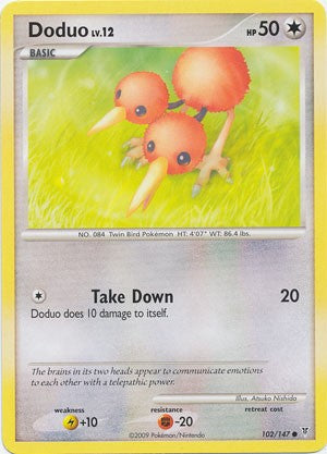 doduo pokemon card Pokemon Supreme Victors Common Card
