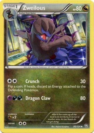 pokemon card zweilous Custom Altered PKMN TCG Trading Cards 3D - - 114/203 Sword & Shield SWSH Evolving Skies Singles Set Evolves from Deino Type 2025 Pokemon Wht En-white Flare