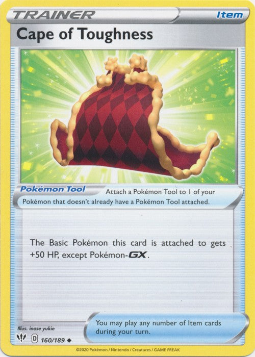 Cape of Toughness - 160/189 Pokemon » SWSH Darkness Ablaze Uncommon