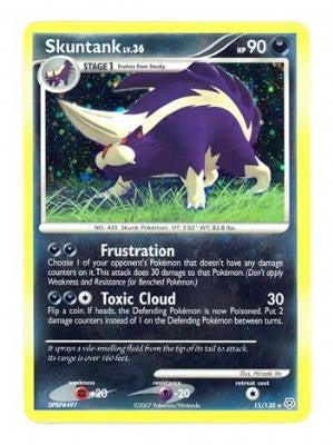 Pokemon Diamond & Pearl Holo Rare Card - Skuntank 15/130