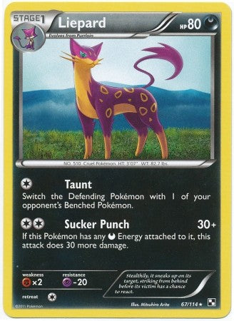 liepard v pokemon card value Liepard 67/114