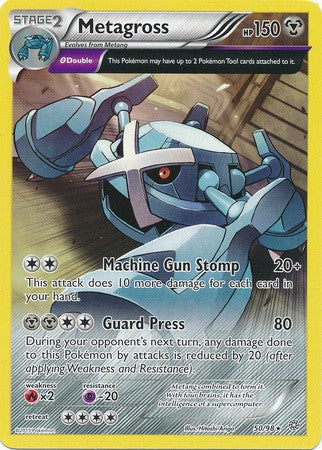 Metagross 50/98 RARE - Pokemon XY Ancient Origins Card