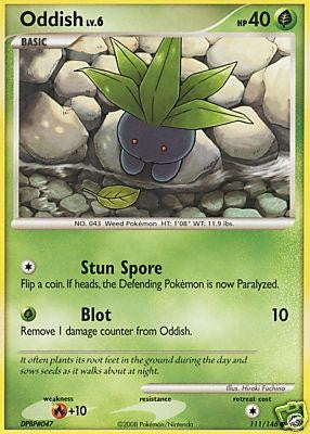 Pokemon Legends Awakened Common Card - Oddish 111/146