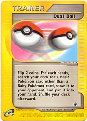 Pokemon Expedition Trainer - Dual Ball Card #139