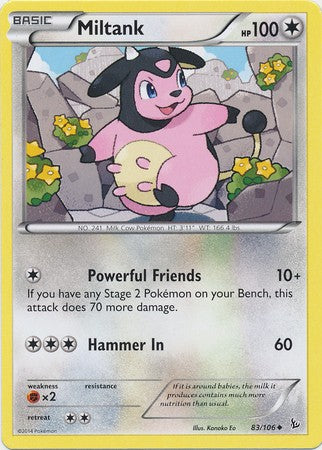 Miltank 83/106 - Pokemon XY Flashfire Uncommon Card