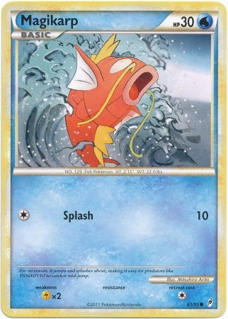 Pokemon Trading Card Game Call of Legends Common Magikarp #61 Pokemon Trading Card Game Call of Legends Common Magikarp #61