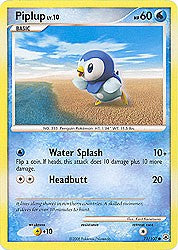 Pokemon Diamond and Pearl Majestic Dawn- Piplup(Common)