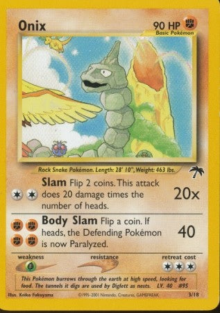 Pokemon Common Promo Single Card - Onix 3/18