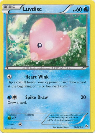 Luvdisc 27/106 - Pokemon XY Flashfire Uncommon Card