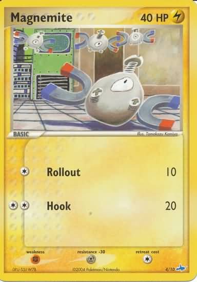 Pokemon Common Promo Single Card - Magnemite 4/10