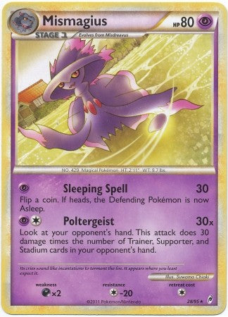 Pokemon Call Of Legends Mismagius 28/95 Rare Card