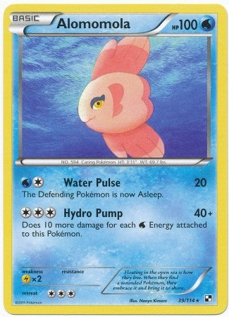 Pokemon Black & White Alomomola 39/114 Rare Single Card