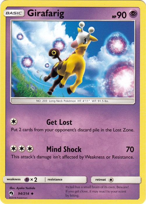 Girafarig - 94/214 Pokemon » SM Lost Thunder Uncommon