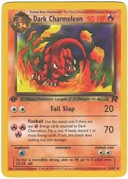 Pokemon Team Rocket Uncommon Card - Dark Charmeleon 32/82