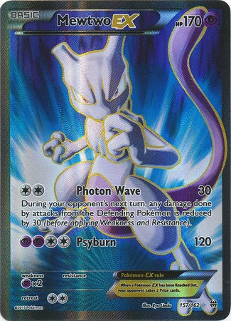 Mewtwo EX (157 Full Art) 157/162 - XY BREAKthrough Holofoil Near Mint Mewtwo EX (157 Full Art) 157/162 - XY BREAKthrough Holofoil Near Mint