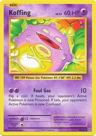 Koffing 50/108 Uncommon - Pokemon XY Evolutions Single Card