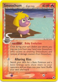 Pokemon EX Dragon Frontiers - Smoochum Card