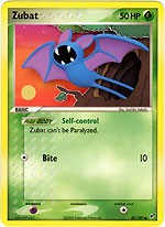 Pokemon EX Deoxys Common Card - Zubat 83/107