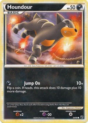 Pokemon Card HeartGold SoulSilver HS Undaunted Common Houndour 54/90 PokeOrder.com Pokemon Card HeartGold SoulSilver HS Undaunted Common Houndour 54/90 PokeOrder.com