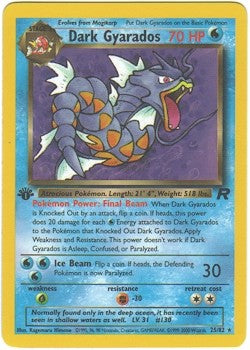 Pokemon Team Rocket Rare Card - Dark Gyarados 25/82