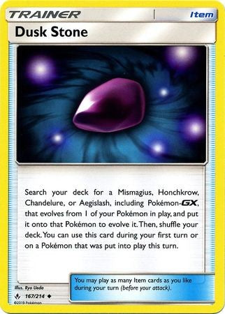 Dusk Stone - 167/214 - Sun & Moon: Unbroken Bonds Uncommon